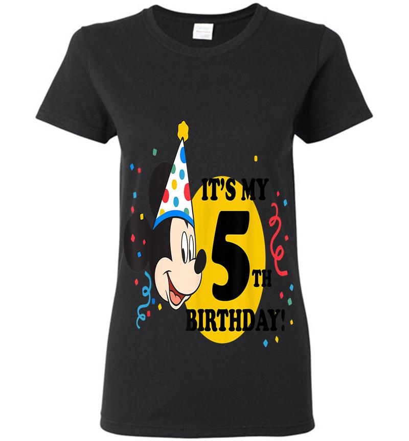 Disney Mickey Mouse 5th Birthday Womens T-shirt
