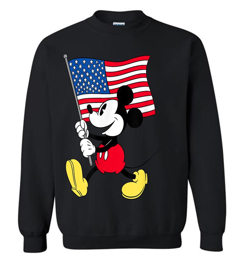 Disney Mickey Mouse Americana Flag Sweatshirt