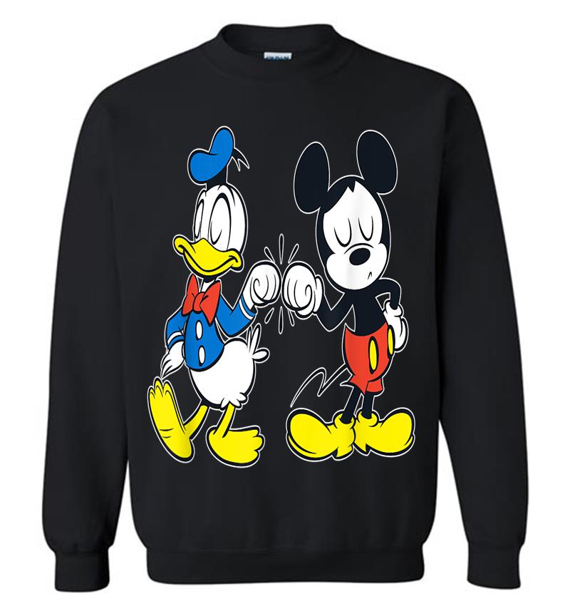 Disney Mickey Mouse And Donald Duck Best Friends Outline Sweatshirt