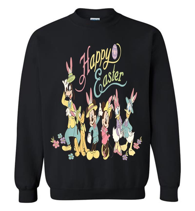 Disney Mickey Mouse And Friends Bunny Ears Easter Sweatshirt