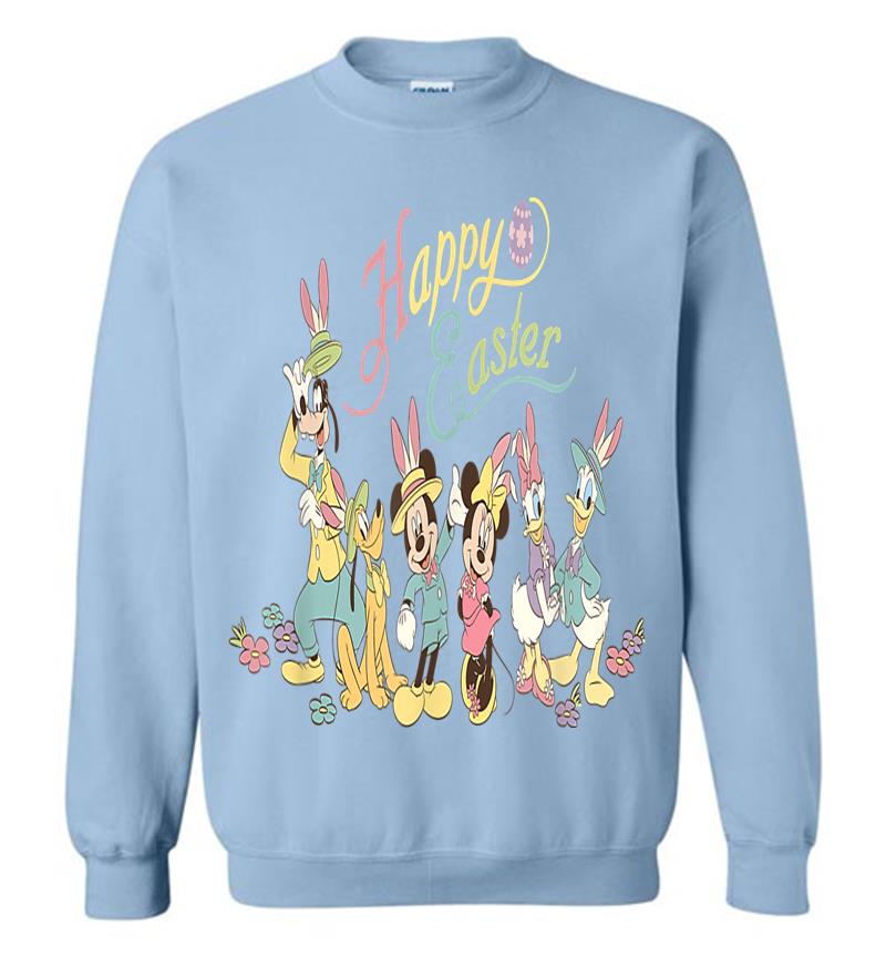 Inktee Store - Disney Mickey Mouse And Friends Bunny Ears Easter Sweatshirt Image