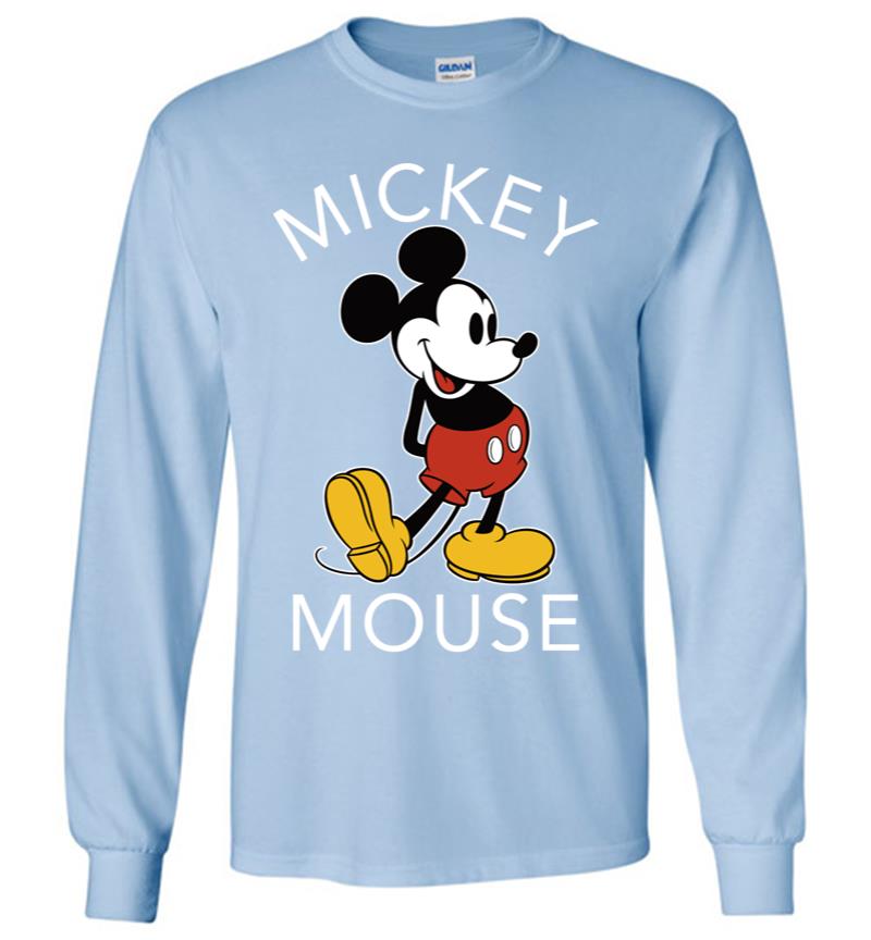 Inktee Store - Disney Mickey Mouse Classic Portrait Long Sleeve T-Shirt Image
