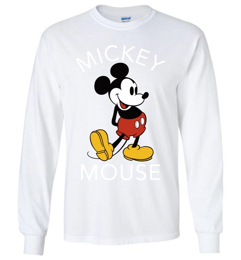Inktee Store - Disney Mickey Mouse Classic Portrait Long Sleeve T-Shirt Image