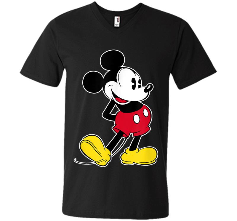 Disney Mickey Mouse Classic Pose V-Neck T-Shirt