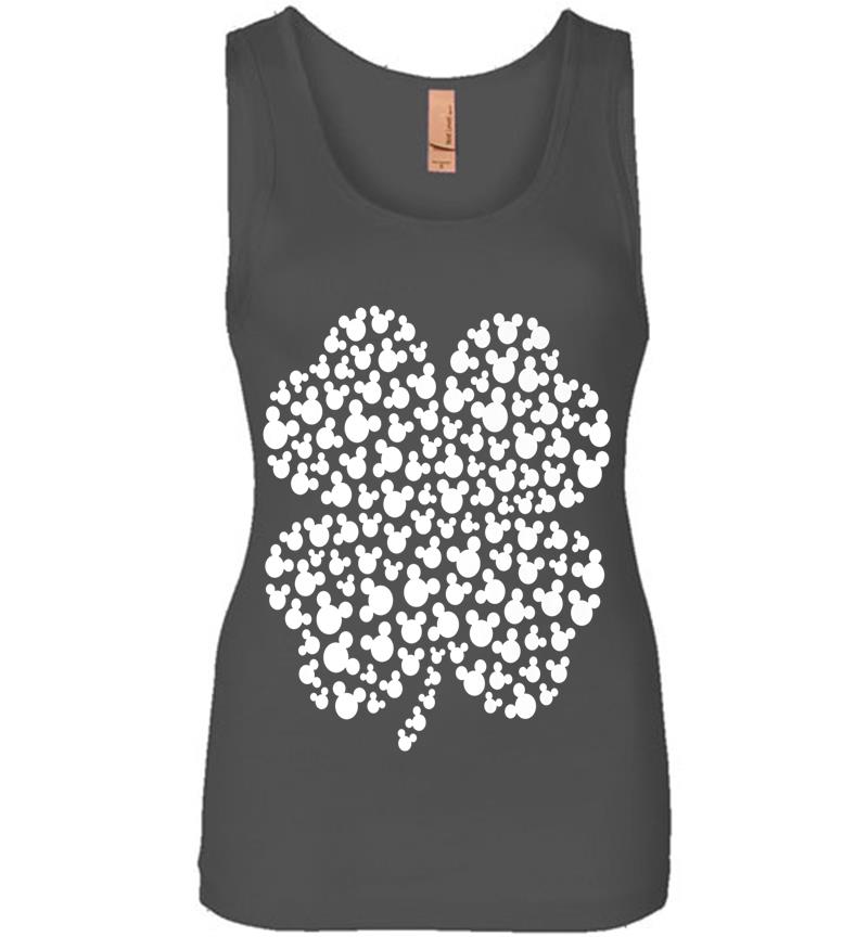 Inktee Store - Disney Mickey Mouse Icons Shamrock St. Patrick'S Day Premium Womens Jersey Tank Top Image