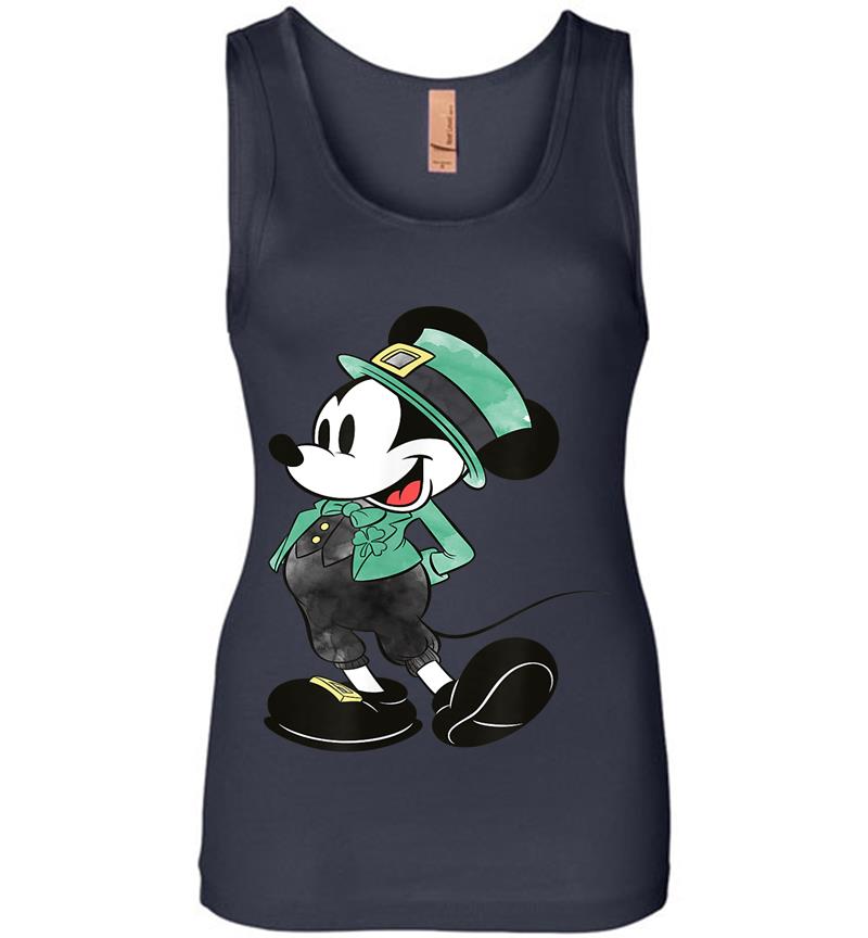 Inktee Store - Disney Mickey Mouse Irish Costume St. Patrick'S Day Womens Jersey Tank Top Image