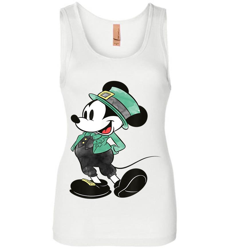 Inktee Store - Disney Mickey Mouse Irish Costume St. Patrick'S Day Womens Jersey Tank Top Image