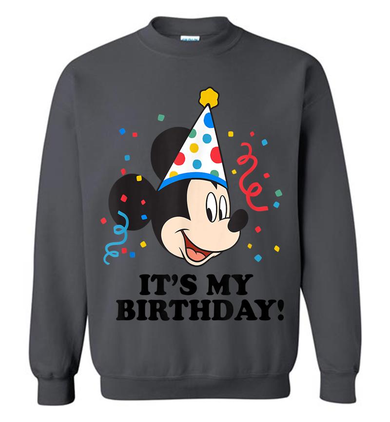 Inktee Store - Disney Mickey Mouse It'S My Birthday! Sweatshirt Image