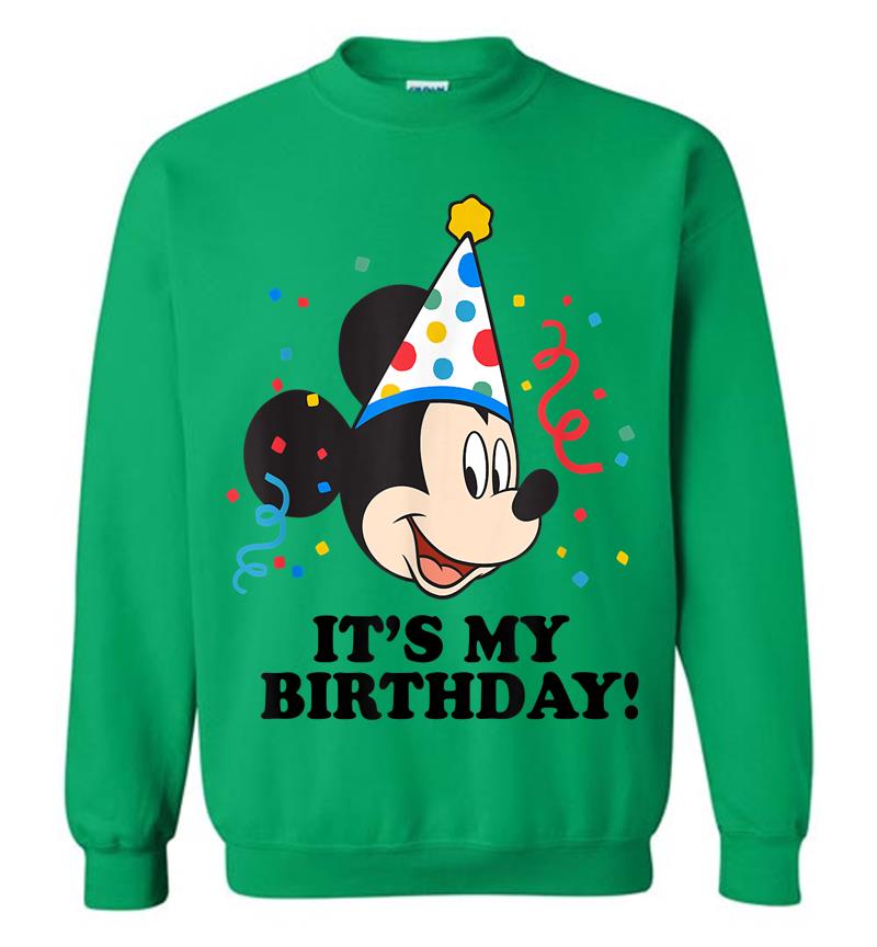 Inktee Store - Disney Mickey Mouse It'S My Birthday! Sweatshirt Image