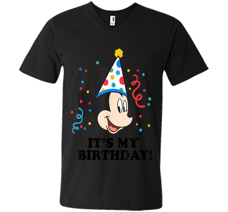 Disney Mickey Mouse It's My Birthday! V-neck T-shirt