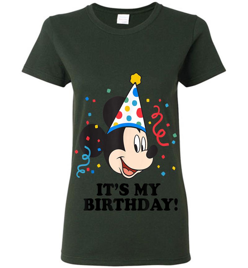 Inktee Store - Disney Mickey Mouse It'S My Birthday! Womens T-Shirt Image