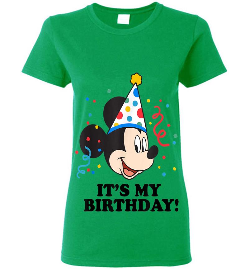 Inktee Store - Disney Mickey Mouse It'S My Birthday! Womens T-Shirt Image