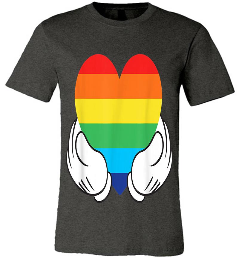 Inktee Store - Disney Mickey Mouse Rainbow Hands Premium T-Shirt Image