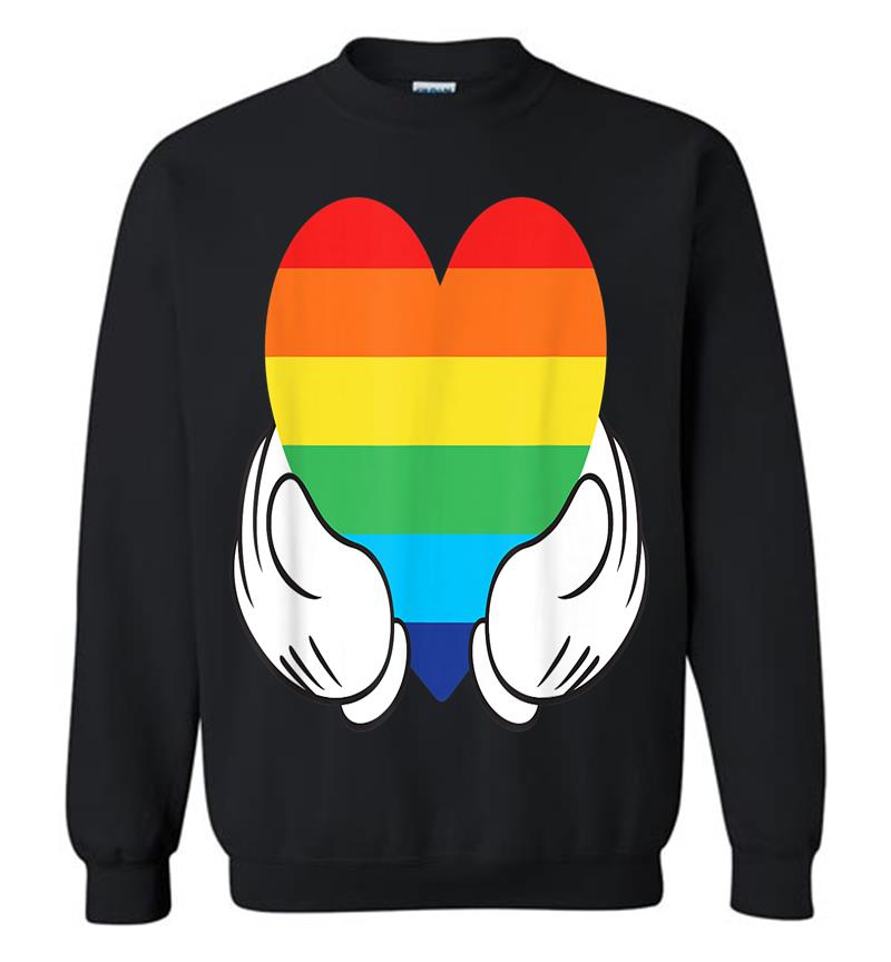 Disney Mickey Mouse Rainbow Hands Sweatshirt