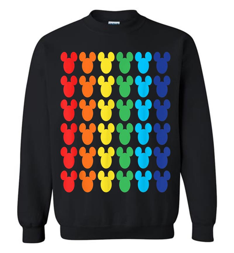 Disney Mickey Mouse Rainbow Icons Sweatshirt