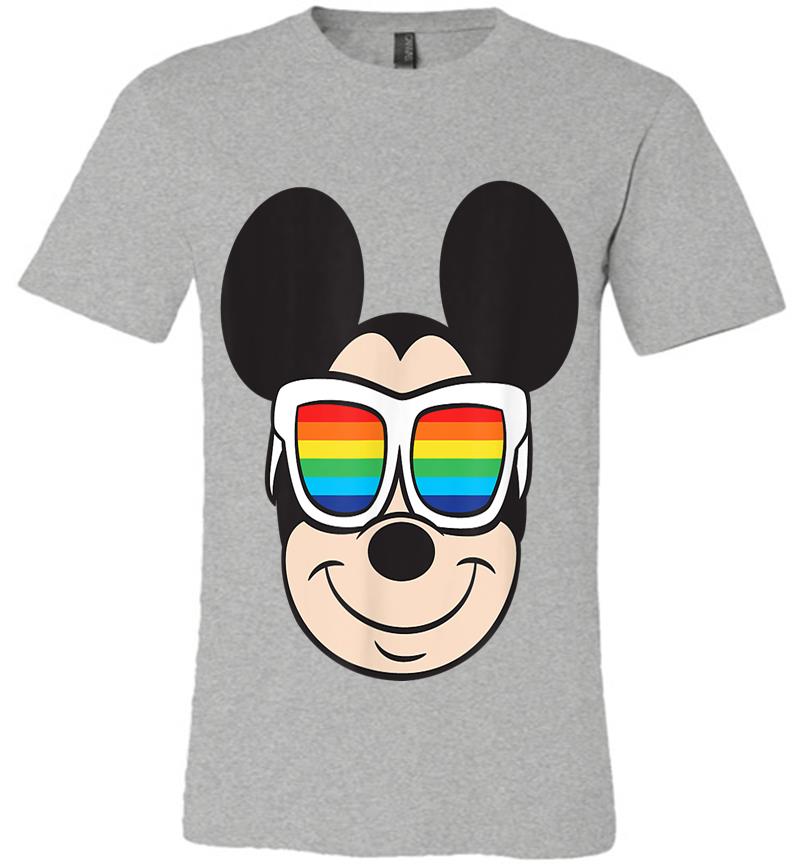 Inktee Store - Disney Mickey Mouse Rainbow Sunglasses Premium T-Shirt Image