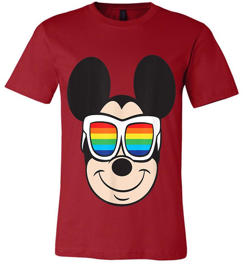 Inktee Store - Disney Mickey Mouse Rainbow Sunglasses Premium T-Shirt Image