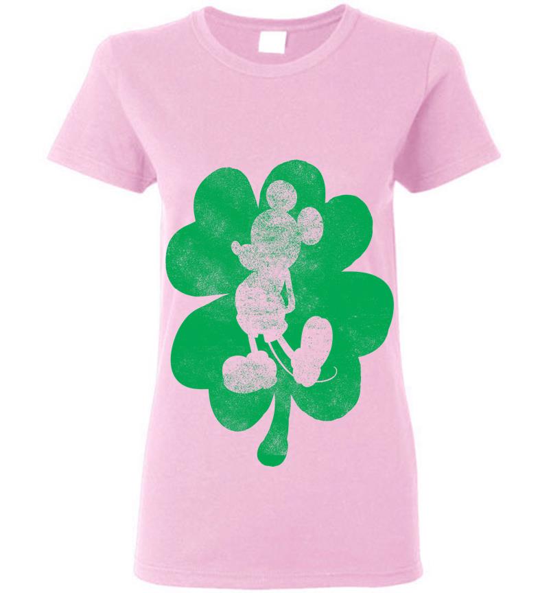 Inktee Store - Disney Mickey Mouse Shamrock St. Patrick'S Womens T-Shirt Image