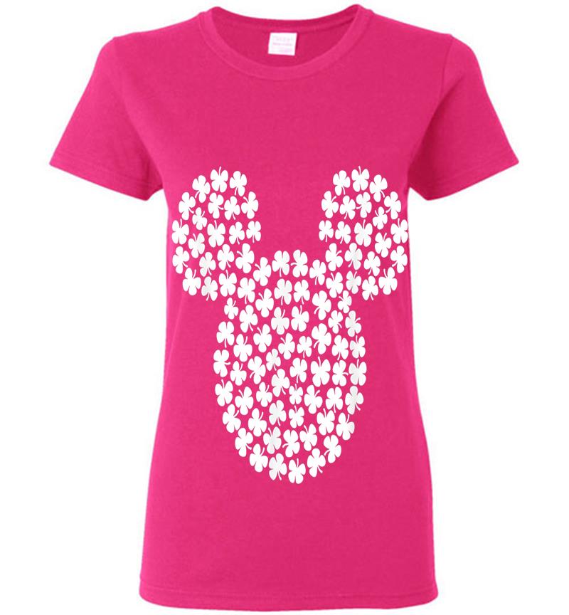 Inktee Store - Disney Mickey Mouse Shamrocks St. Patrick'S Day Womens T-Shirt Image