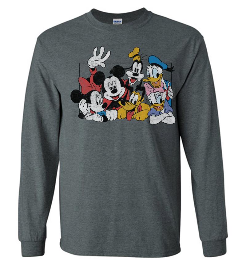 Inktee Store - Disney Mickey And The Gang Long Sleeve T-Shirt Image