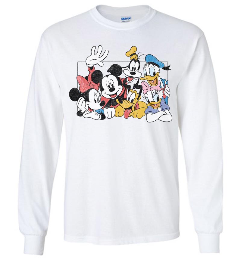 Inktee Store - Disney Mickey And The Gang Long Sleeve T-Shirt Image