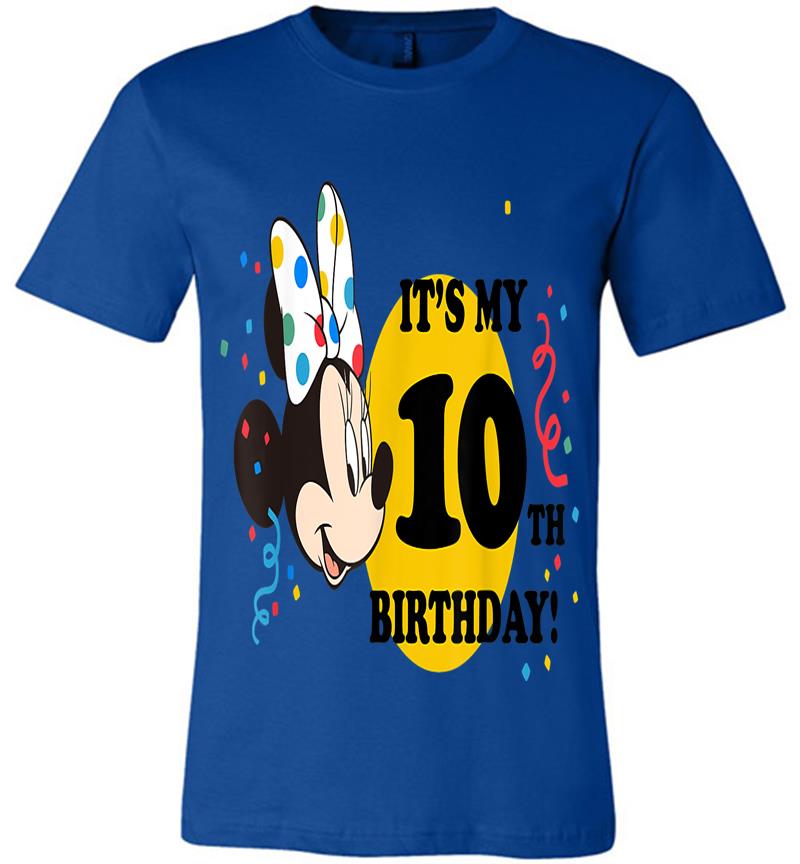 Inktee Store - Disney Minnie Mouse 10Th Birthday Premium T-Shirt Image