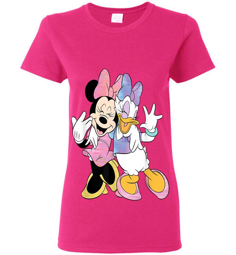 Inktee Store - Disney Minnie Mouse And Daisy Duck Best Friends Womens T-Shirt Image