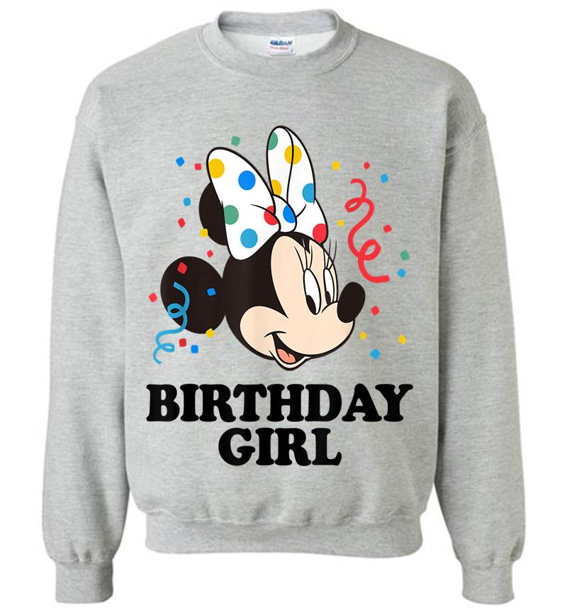 Inktee Store - Disney Minnie Mouse Birthday Girl Sweatshirt Image