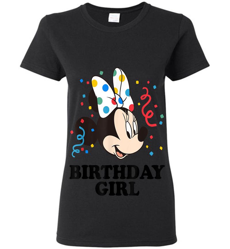 Disney Minnie Mouse Birthday Girl Womens T-shirt