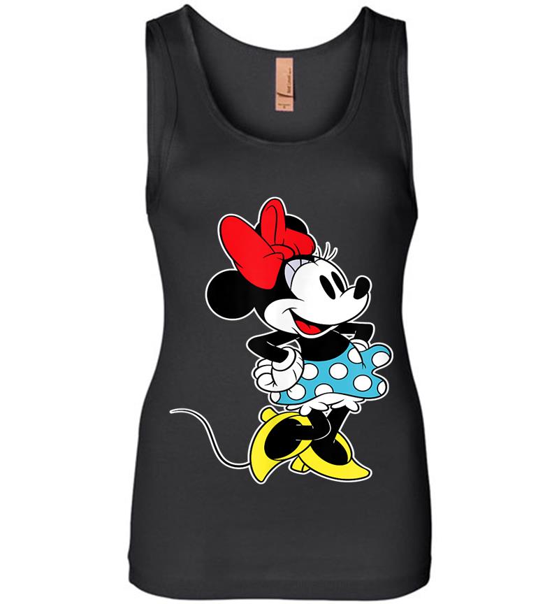 Disney Minnie Mouse Hands On Hips Pose Womens Jersey Tank Top