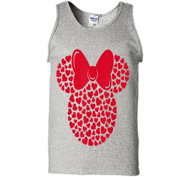 Disney Minnie Mouse Icon Filled With Hearts Mens Tank Top