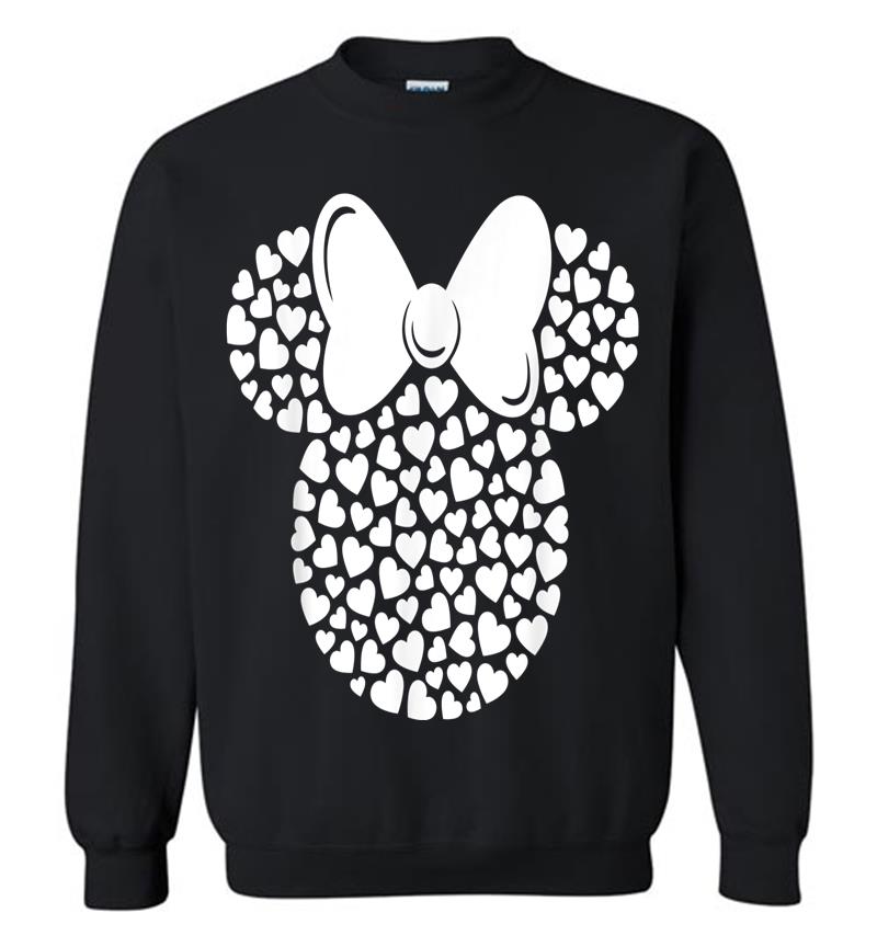 Disney Minnie Mouse Icon Filled With White Hearts Sweatshirt