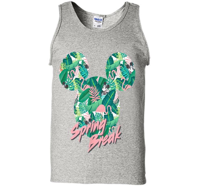 Disney Minnie Mouse Icon Tropical Pink Spring Break Mens Tank Top