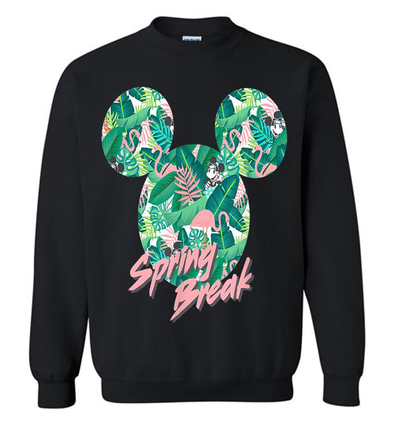 Disney Minnie Mouse Icon Tropical Pink Spring Break Sweatshirt