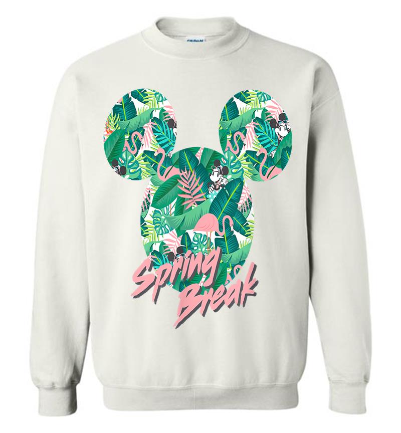 Inktee Store - Disney Minnie Mouse Icon Tropical Pink Spring Break Sweatshirt Image