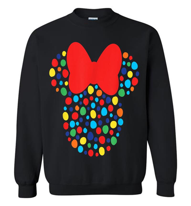 Disney Minnie Mouse Polka Dot Rainbow Sweatshirt