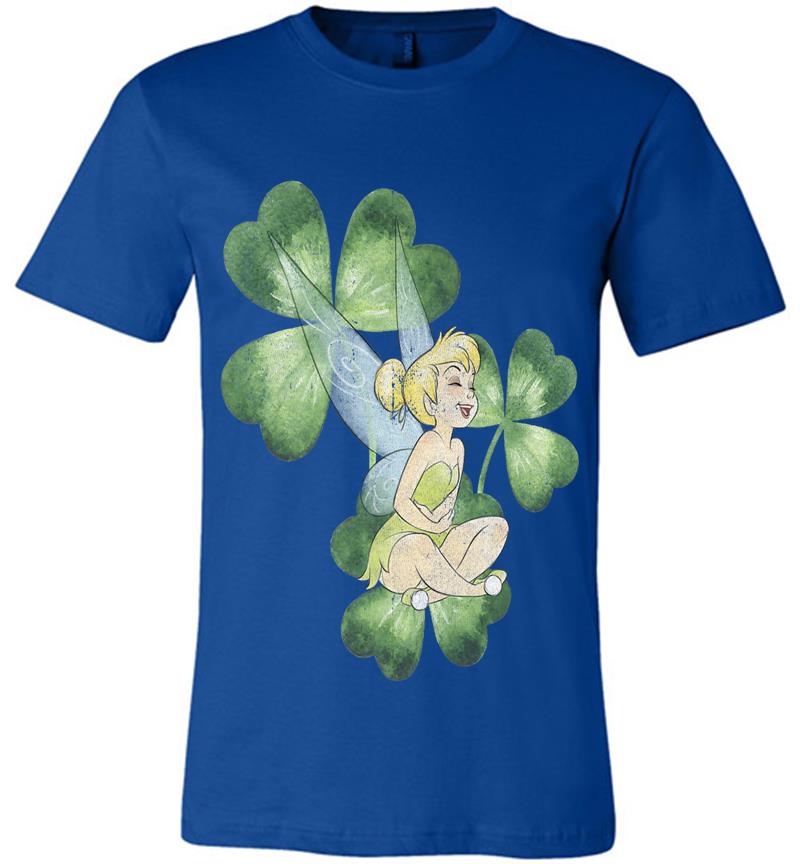 Inktee Store - Disney Peter Pan Tinker Bell Clover St. Patrick'S Portrait Premium Premium T-Shirt Image