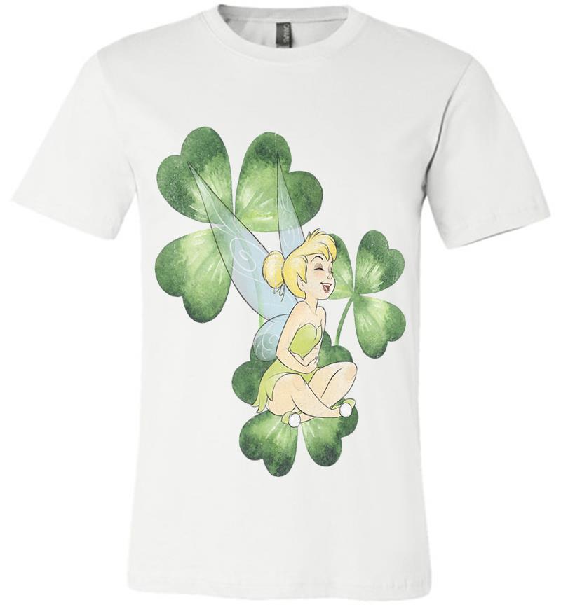 Inktee Store - Disney Peter Pan Tinker Bell Clover St. Patrick'S Portrait Premium Premium T-Shirt Image