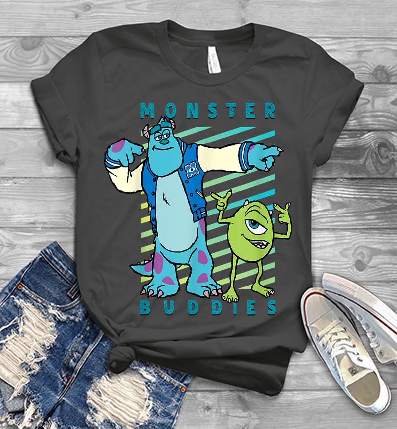 Inktee Store - Disney Pixar Sulley And Mike Wazowski Monster Buddies Mens T-Shirt Image