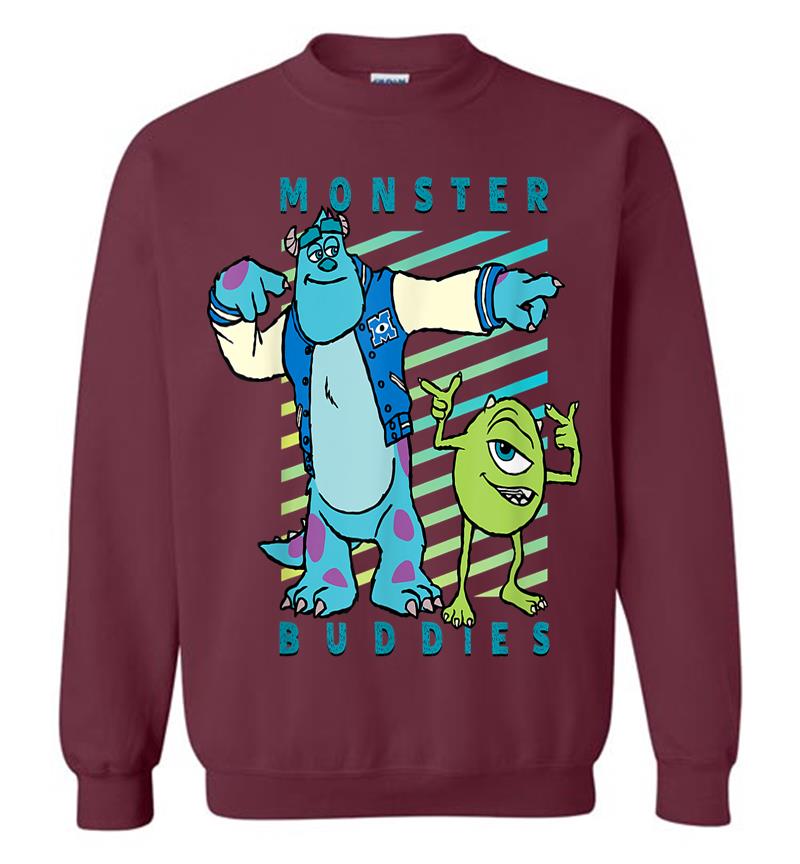 Inktee Store - Disney Pixar Sulley And Mike Wazowski Monster Buddies Sweatshirt Image