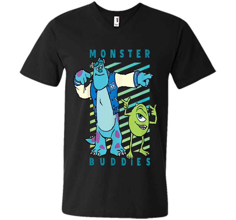 Disney Pixar Sulley And Mike Wazowski Monster Buddies V-neck T-shirt