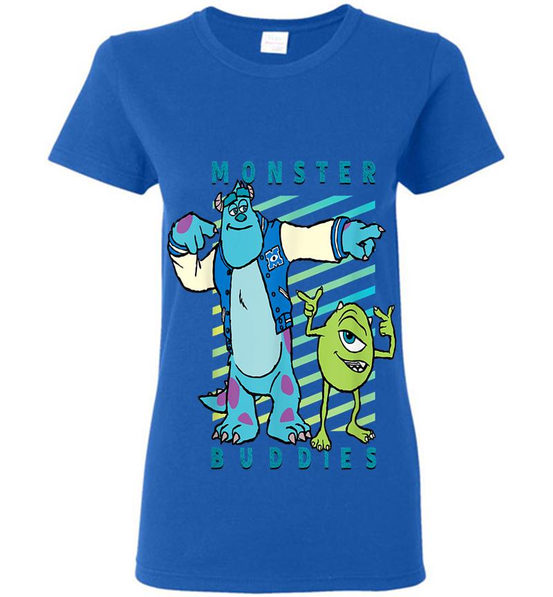 Inktee Store - Disney Pixar Sulley And Mike Wazowski Monster Buddies Womens T-Shirt Image