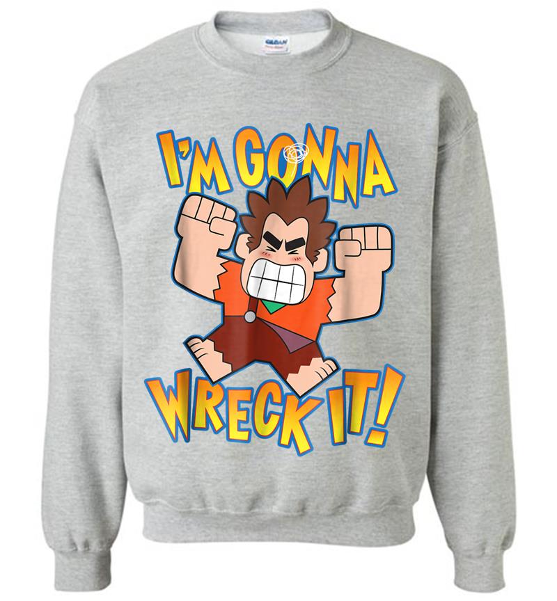 Inktee Store - Disney Ralph Breaks The Internet I'M Gonna Wreck It Sweatshirt Image
