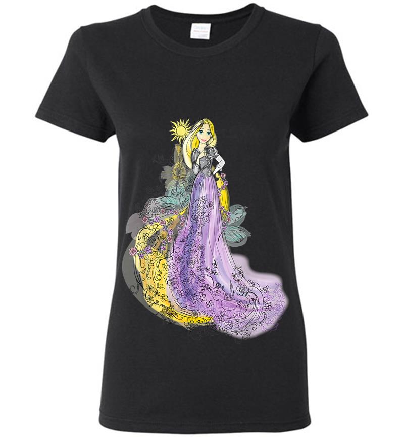 Disney Rapunzel Watercolor Womens T-shirt