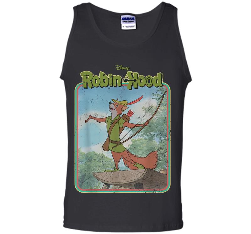Inktee Store - Disney Robin Hood Retro Mens Tank Top Image