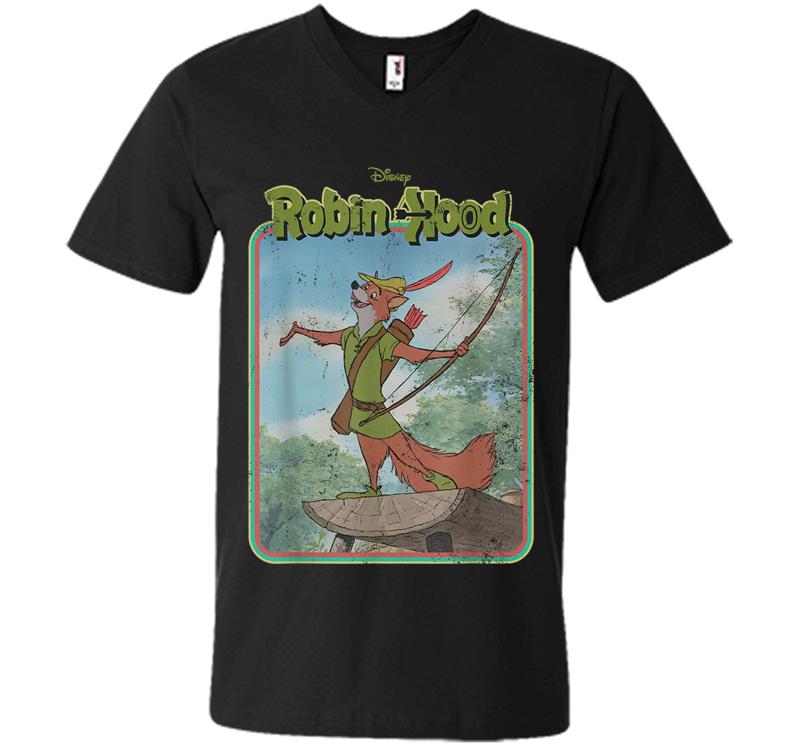 Disney Robin Hood Retro V-neck T-shirt