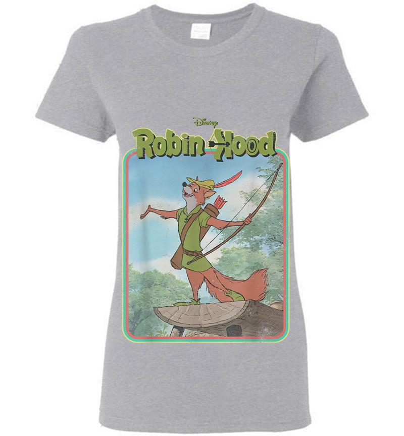 Inktee Store - Disney Robin Hood Retro Womens T-Shirt Image