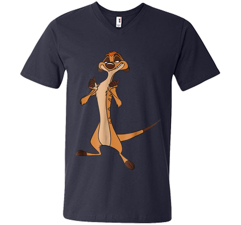 Inktee Store - Disney The Lion King Confident Timon V-Neck T-Shirt Image