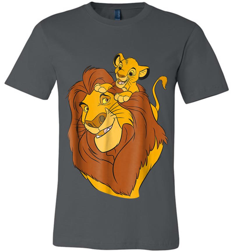 Disney The Lion King Simba And Mufasa Father And Son Premium T-shirt