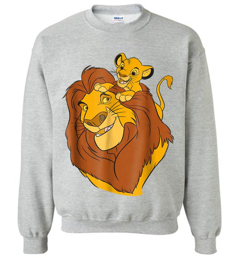 Inktee Store - Disney The Lion King Simba And Mufasa Father And Son Sweatshirt Image